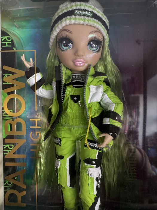 Лялька Rainbow high зимова зелена