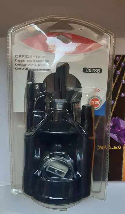 Набір настільний канцелярский Skiper SK-802SB  + блакнот