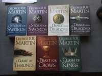George R.R. Martin - Game of Thrones - 7 books - j. angielski