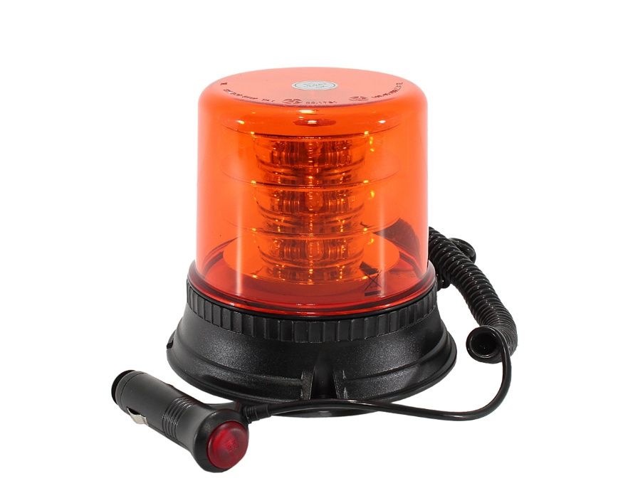 Pirilampo Rotativo Avisador Led Ambar Homologado 54Watt NOVO