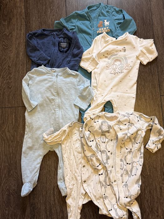 Штани/штанішки 62/68 лот одягу 6 бодіків/чоловічки