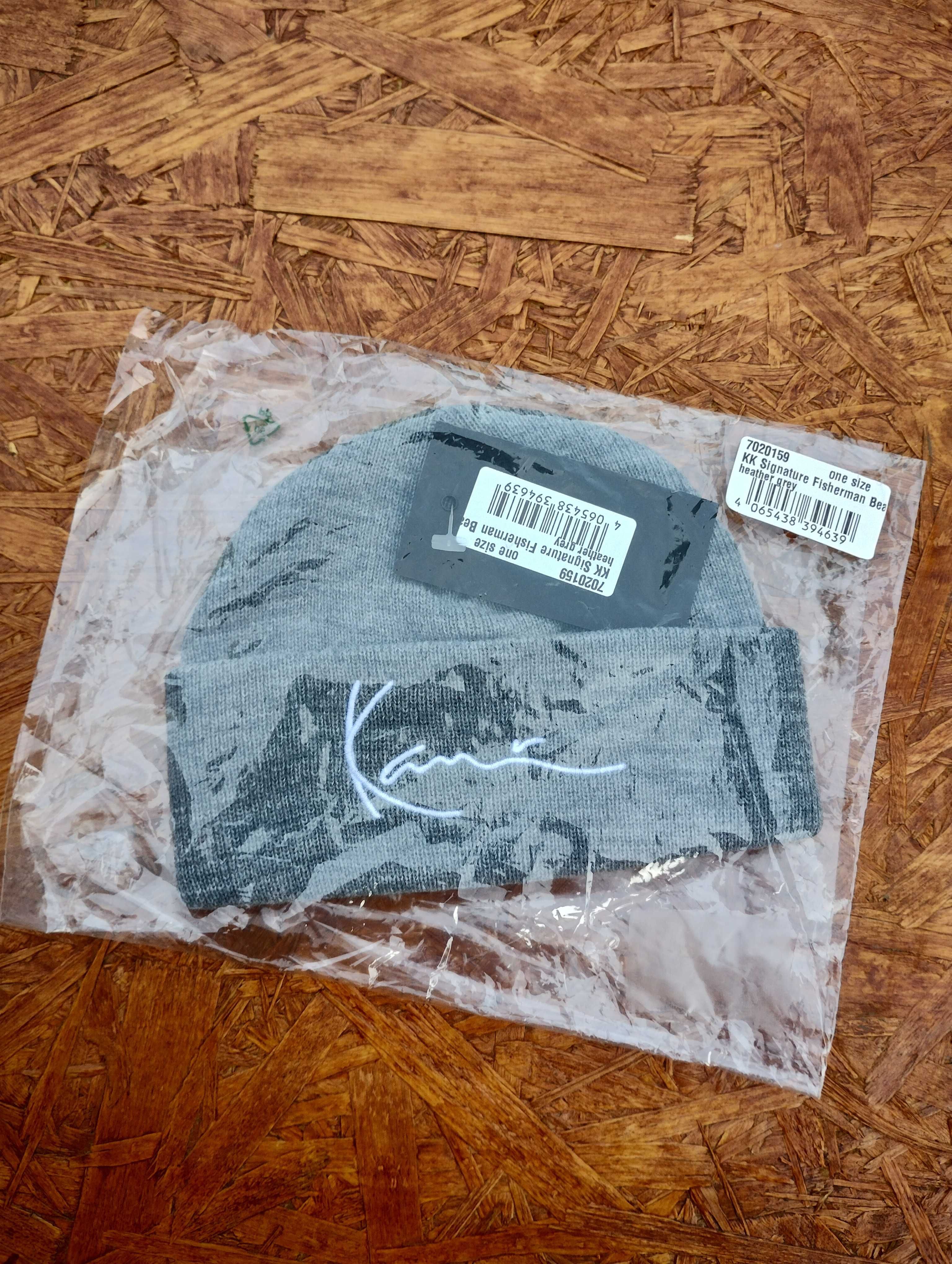 Czapka Karl Kani szara unisex NOWA! 100% akryl