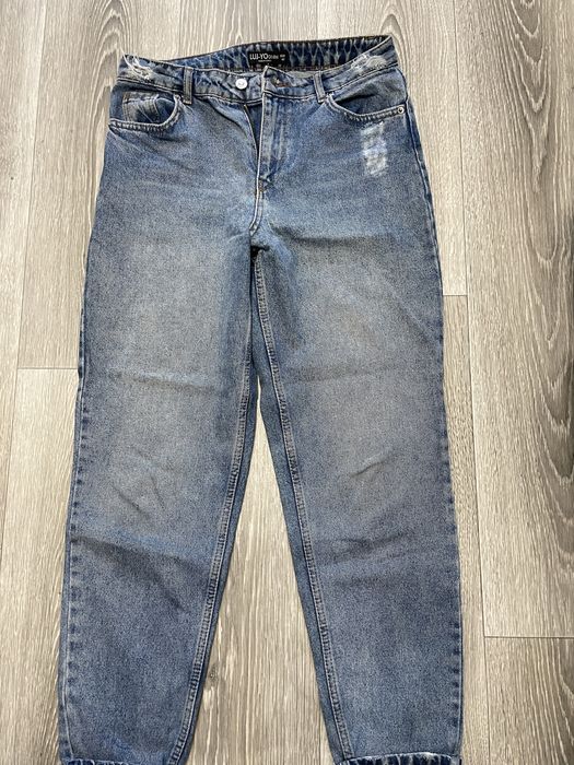 Джинси мом світло-голубі