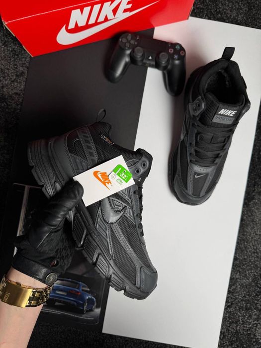 Чоловічі кросівки найк Nike Initiator High Fur Black Grey [41-46]