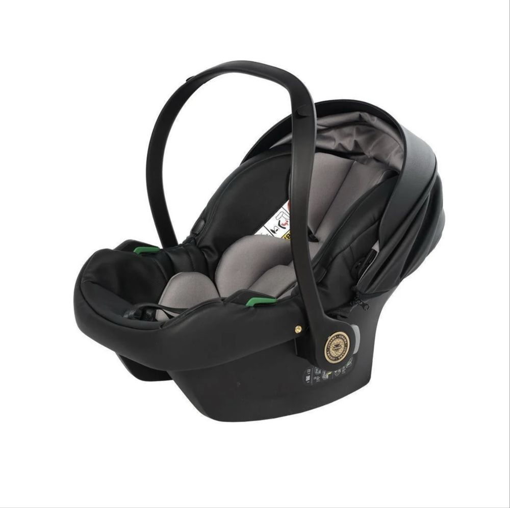 Carrinho Passeio + Babycoque Junama FLUO LINE MIRROR - Black/Gold