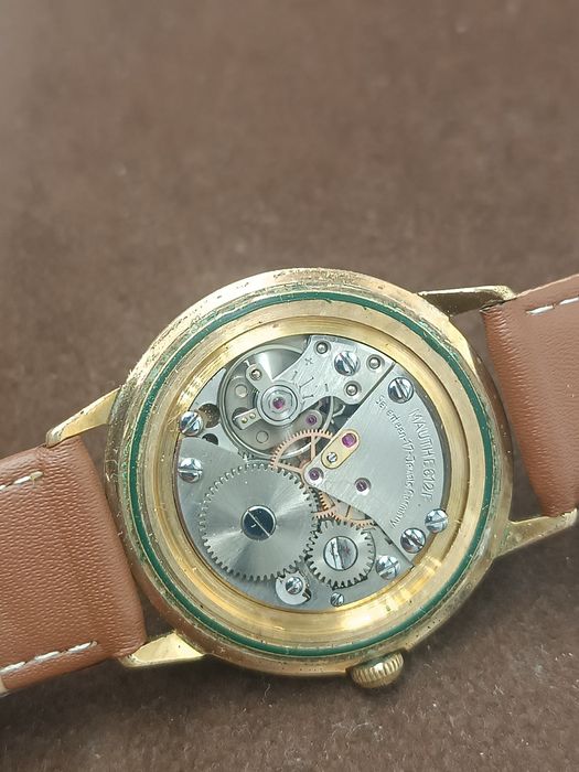 Zegarek monthe mechaniczny pozłacany au 17jewels