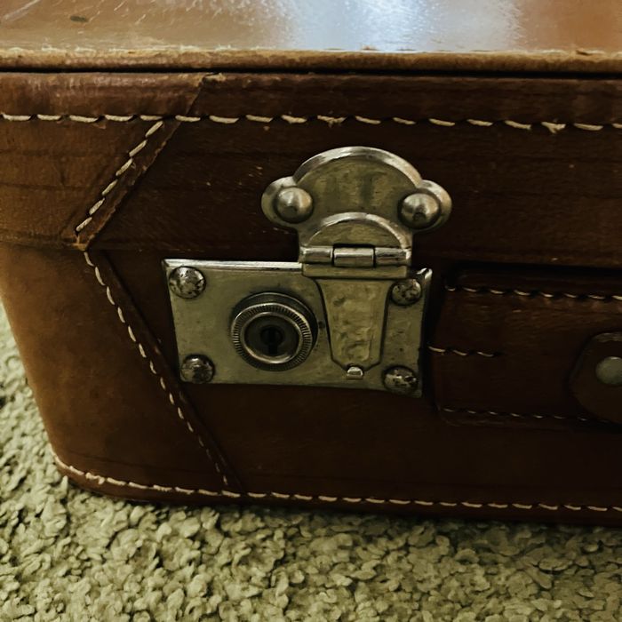 Mala vintage de couro