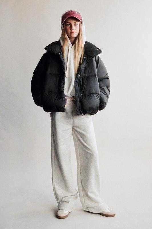 Стеганая нейлоновая куртка, ветровка Zara