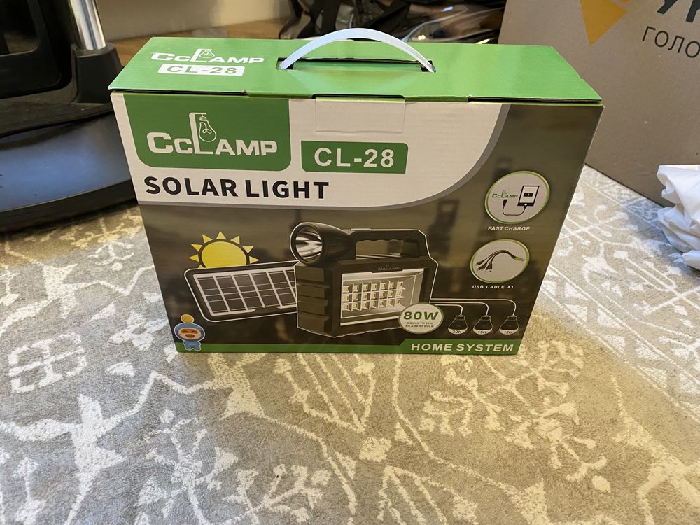 CCLAMP solar light лампа фонарь зарядка