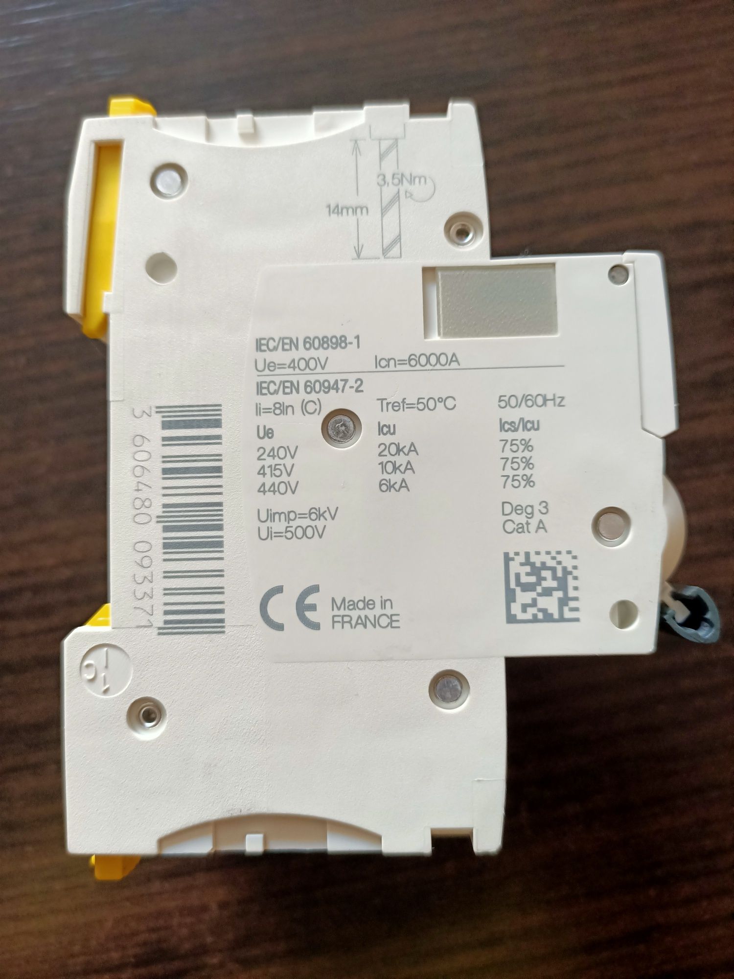 Вимикач автоматичний Schneider Electric C50A