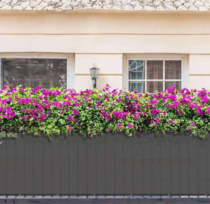 Sunnylaxx Osłona Balkonowa 90x300 cm Antracyt PES