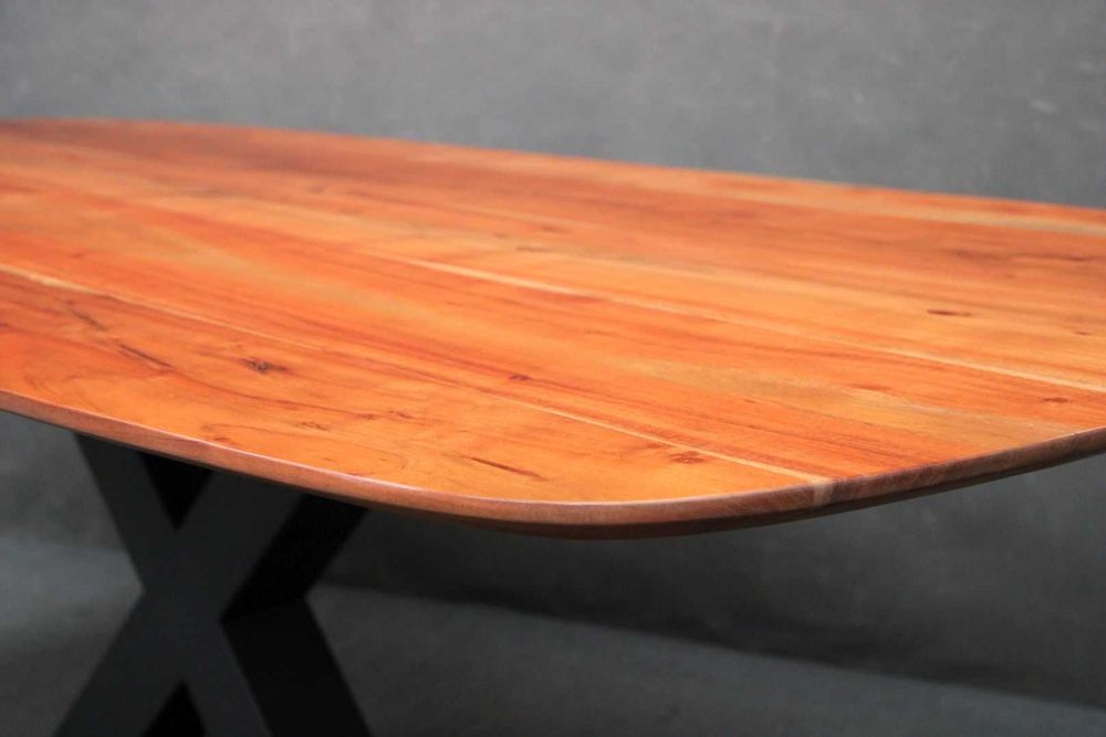 STÓŁ LAKIEROWANY Drewniany lite drewno akacja 200 cm BGM24.pl B 6472