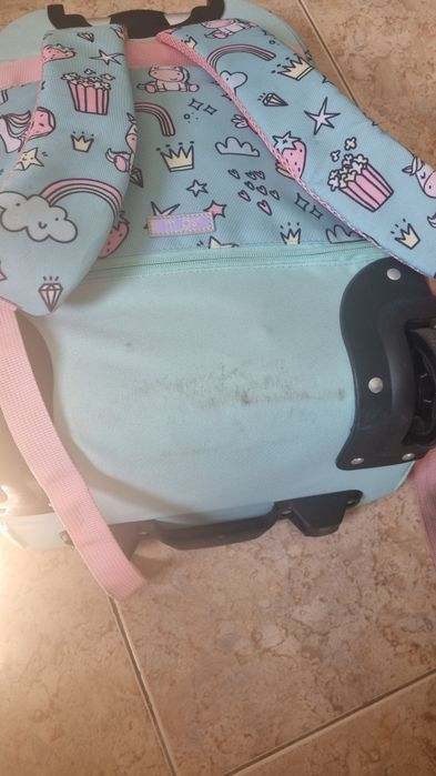 Mochila escolar com trolley