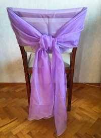 Свадебный декор. Тканевые ленты для декора стульев (2.5 х 0.5 м)