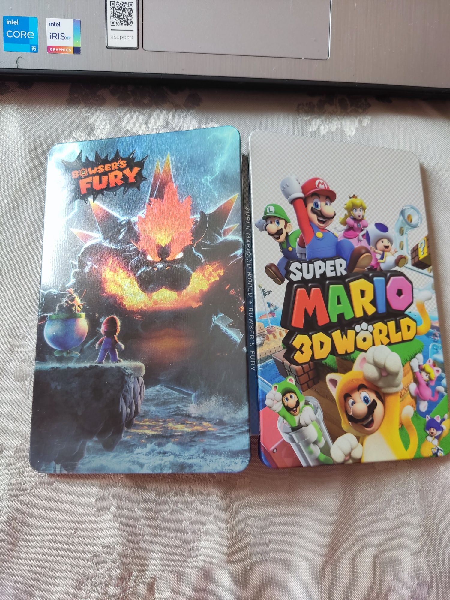 Nintendo switch metalowe pudełko z gry Super Mario 3D World
