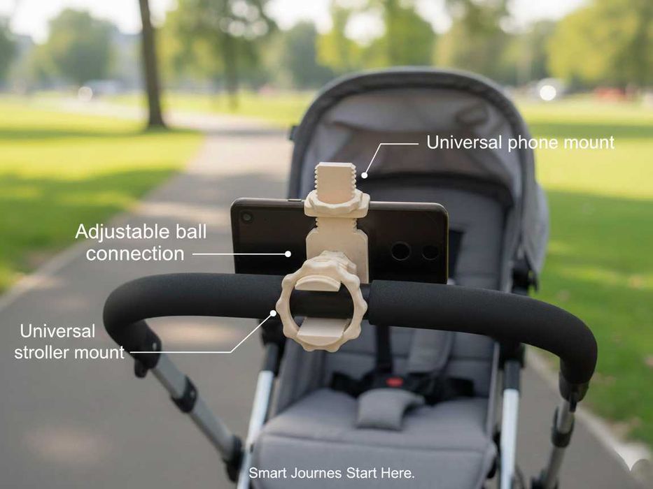 Набір універсальних тримачів для чашки та телефона для дитячої коляски