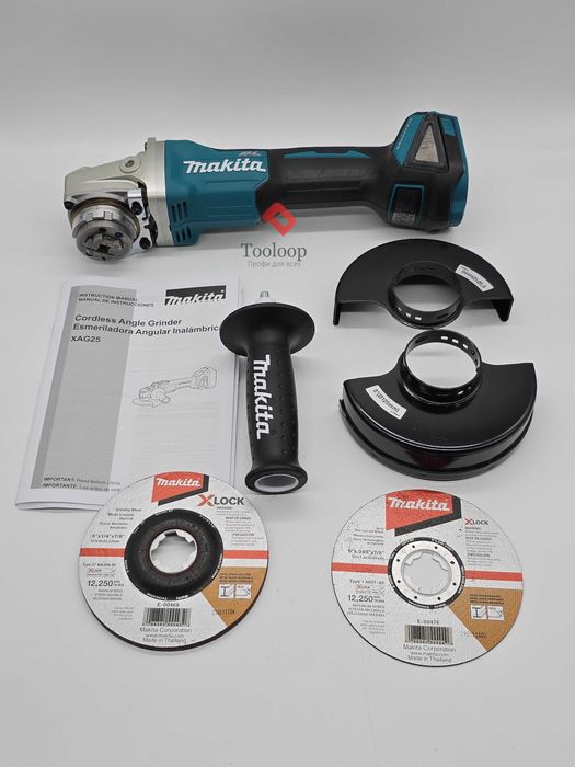 MAKITA XAG25Z Аккумуляторная бесщеточная болгарка (Шлифмашина)/Новая