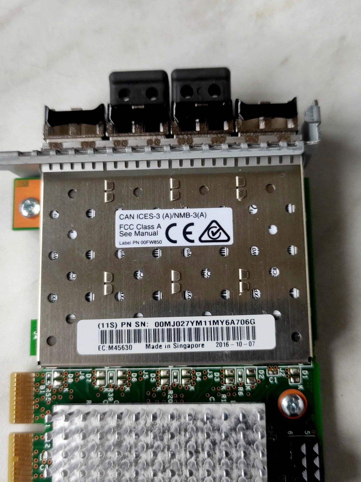 Контроллер IBM 8GB FC 4 PORT HOST INTERFACE 00MJ027 ZZ 00MJ028