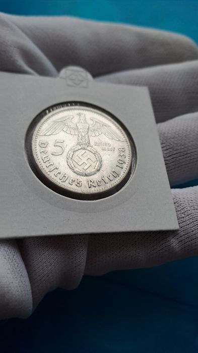 Серебряная монета Микола Амосов серебро 5 рейхсмарок Е