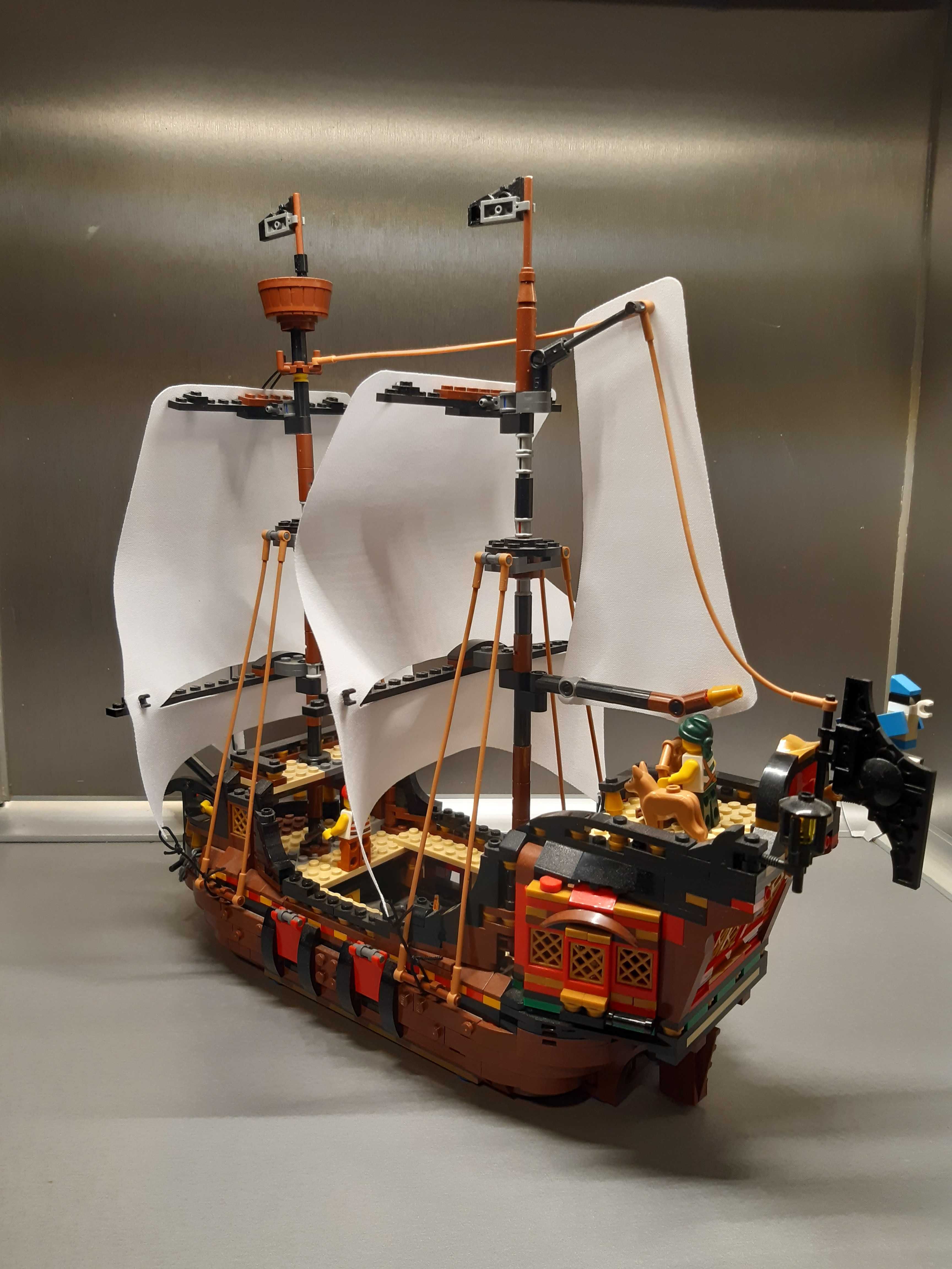 NOWE białe żagle z tkaniny LEGO 31109 Statek Pirates + linki