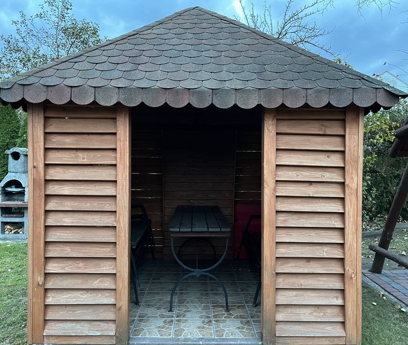 Altana drewniana ogrodowa 250 cm x 250 cm