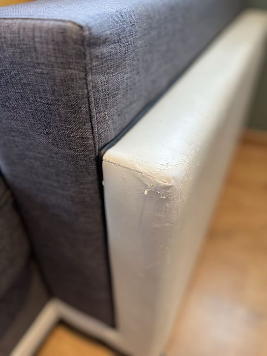 Narożnik .# wypoczynek# szary+biały