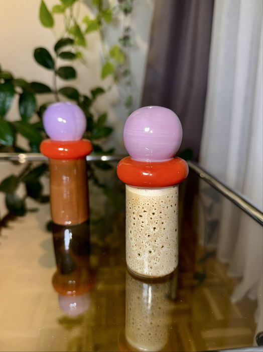 Solniczka i pieprzniczka ceramiczna zestaw kolorowy