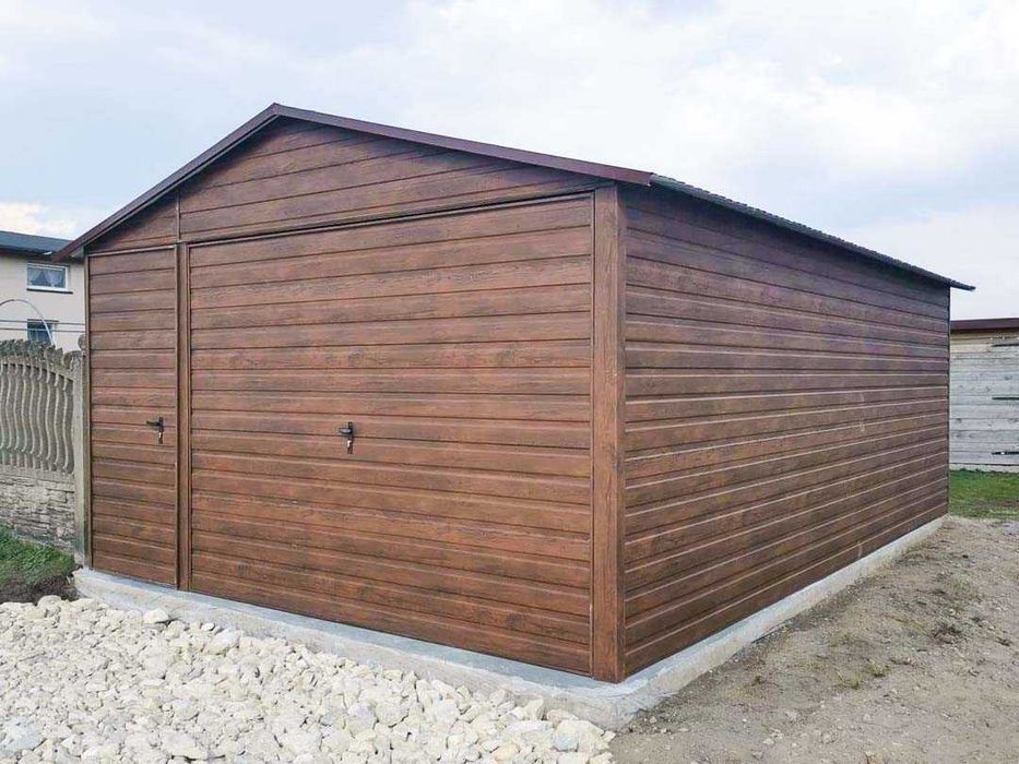 Garaż blaszany Ocynkowany Profil zamknięty Każdy wymiar Dostawa GRATIS