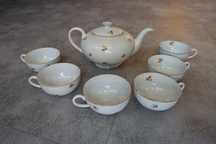 Serwis herbaciany, zestaw porcelany Giesche
