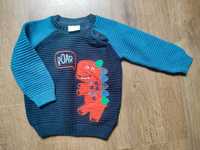 Sweterek bluza dla chłopca dinozaury F&F rozmiar 68/74