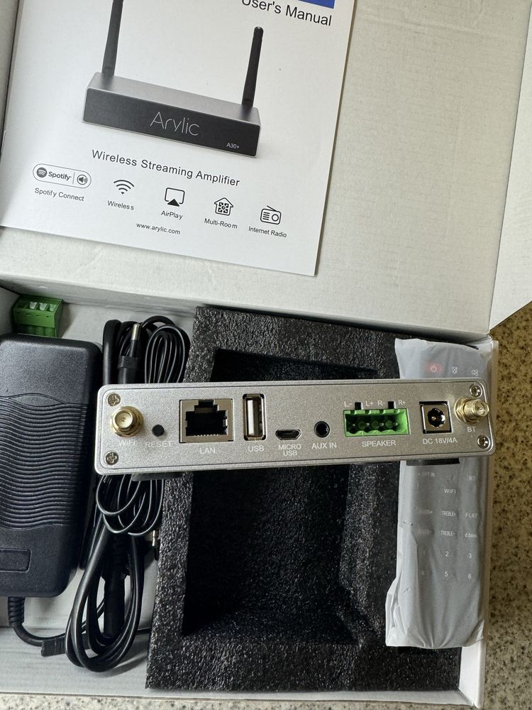Arylic A30+ мережевий підсилювач стример USB Airplay TuneIn DLNA WIFI