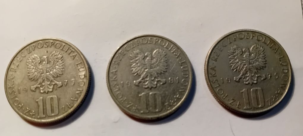 Zestaw monet z B Prus z 1975 i 1981