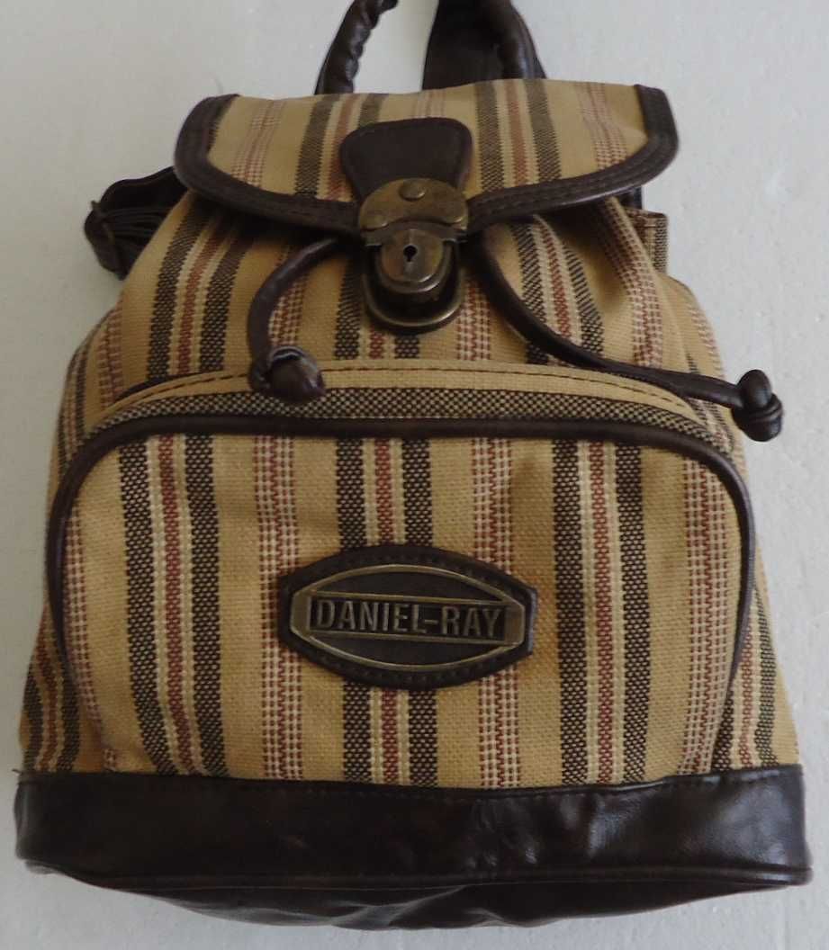 Mochila Daniel Ray em pele e tecido + oferta