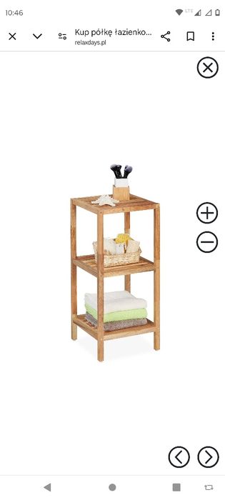 Półka łazienkowa Walnut 3 półki