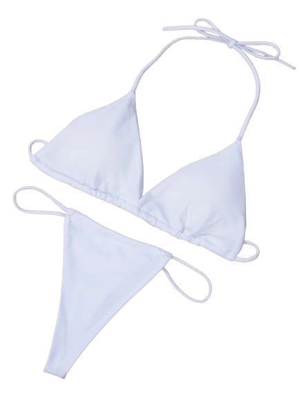 Sexy Strój Kąpielowy Dwuczęściowy Bikini Brazylijskie Stringi - S