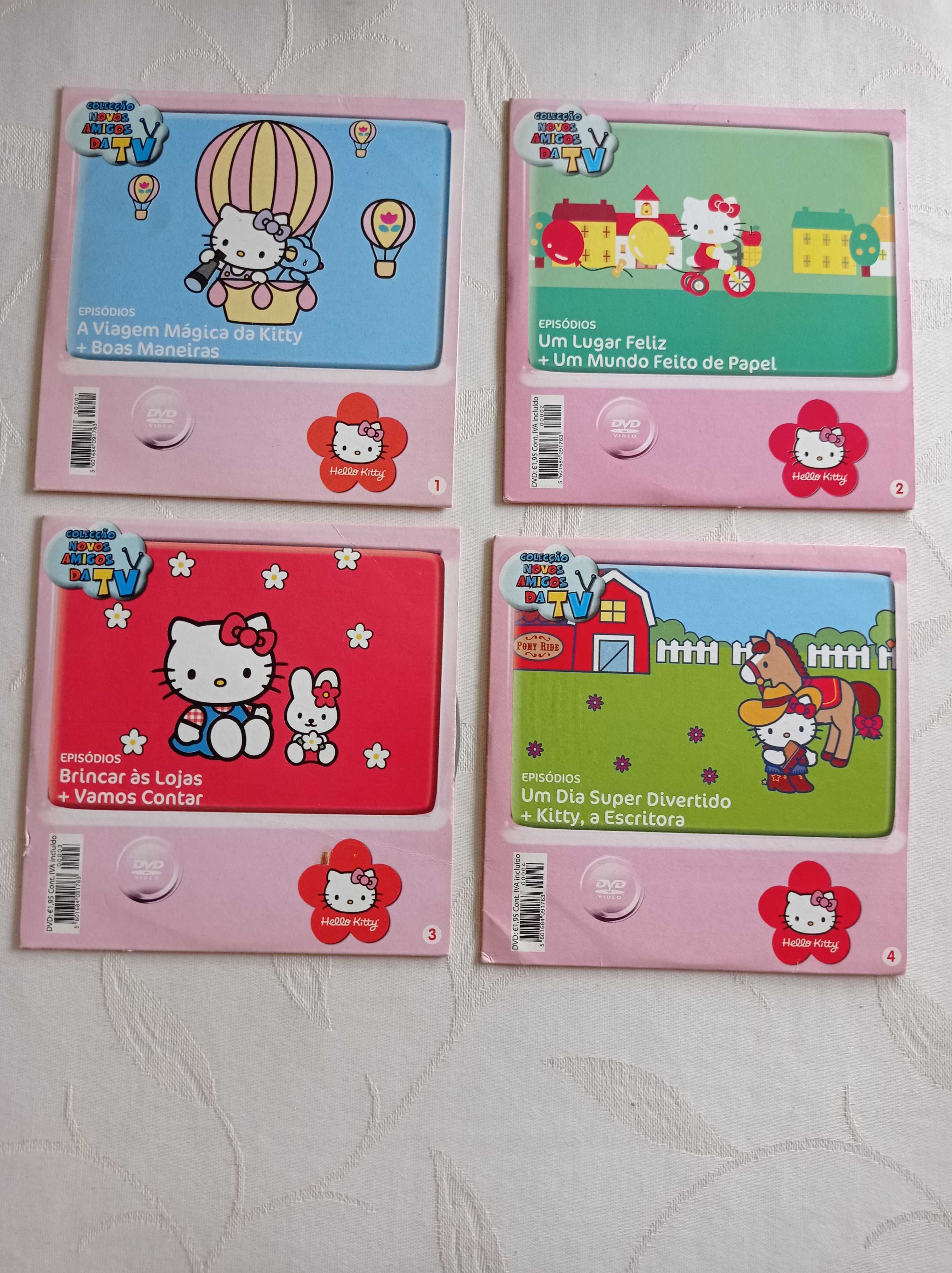 Dvd's infantis Noddy, Hello Kitty e Ursinho Rupert