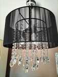Lampa wisząca z kryształkami