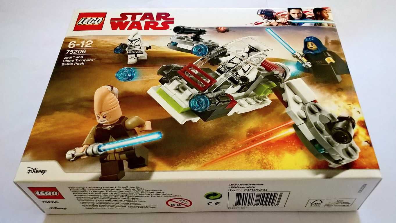 Lego Star Wars 75206 Jedi and Clone Troopers Battle Pack selado