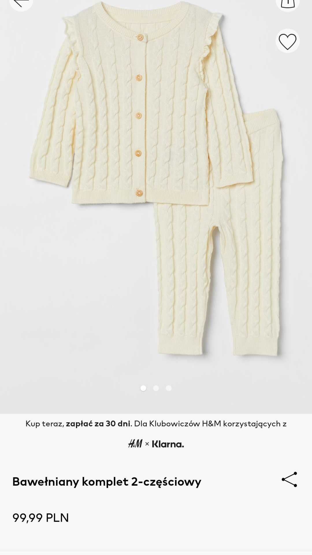Komplet z H&M r.92