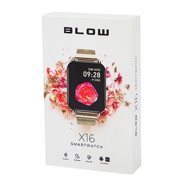 Zegarek damski smartwatch X16 funkcja rozmowy różowy + dodatkowy pasek