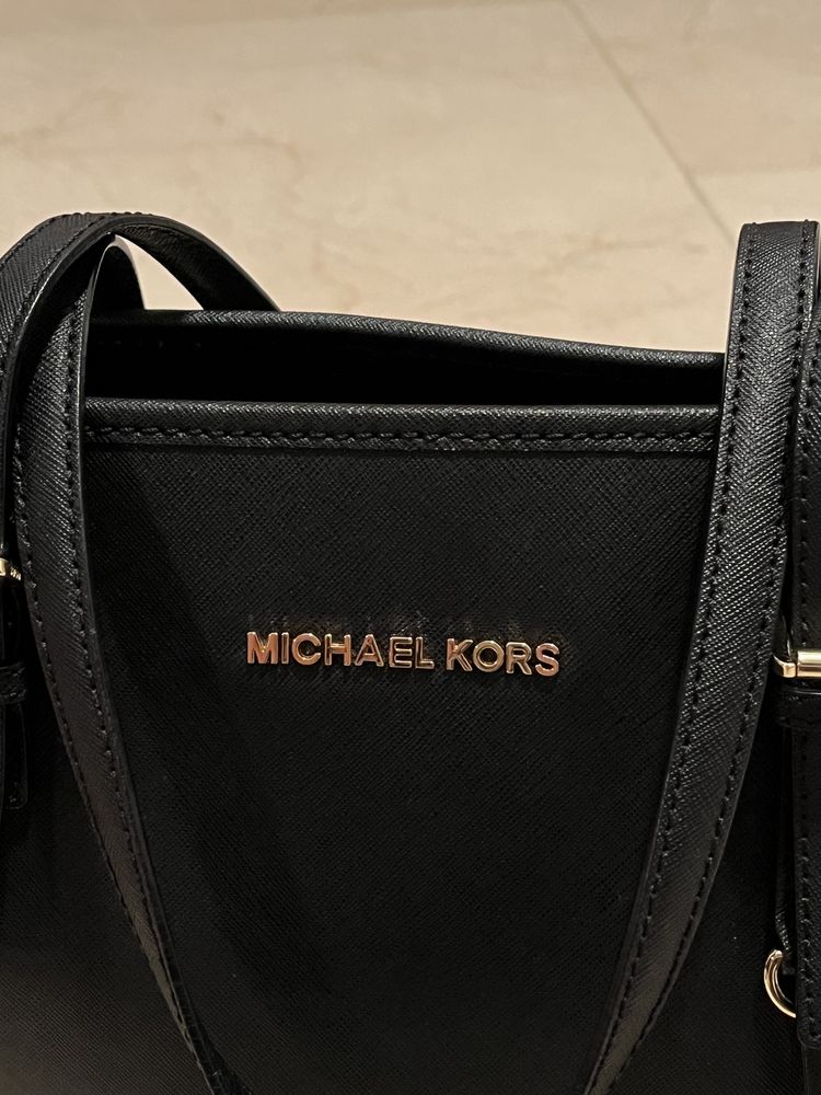 Michael Kors Jet Set Travel czarna skórzana