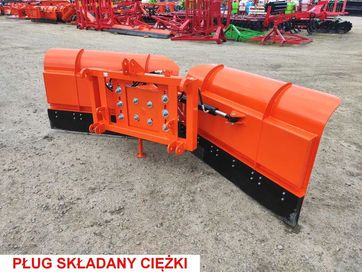 Pług do śniegu składany strzałka hydrauliczny 1,5m 2,0m 2,5m 3,0m