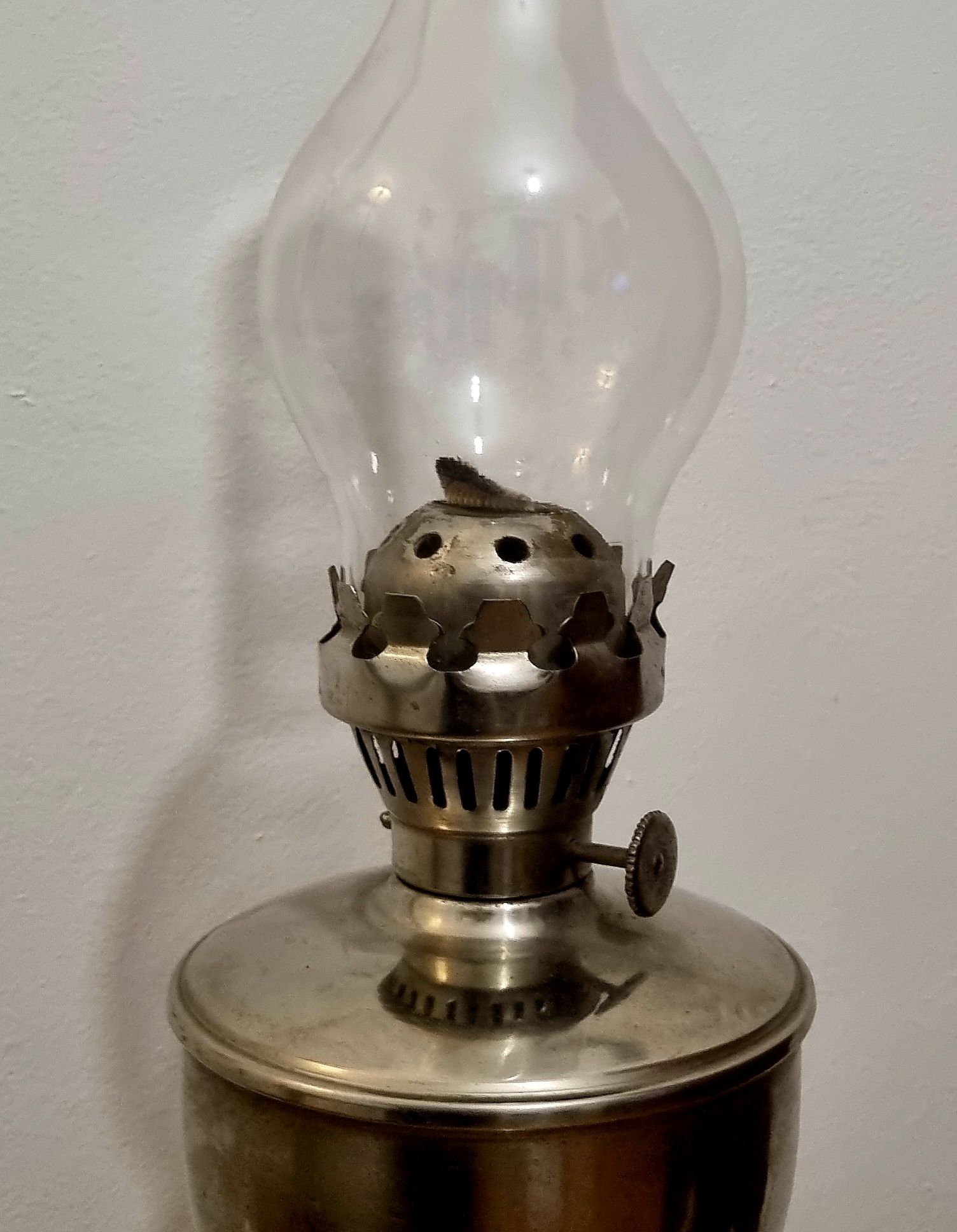 Stara wielka lampa naftowa - 60cm