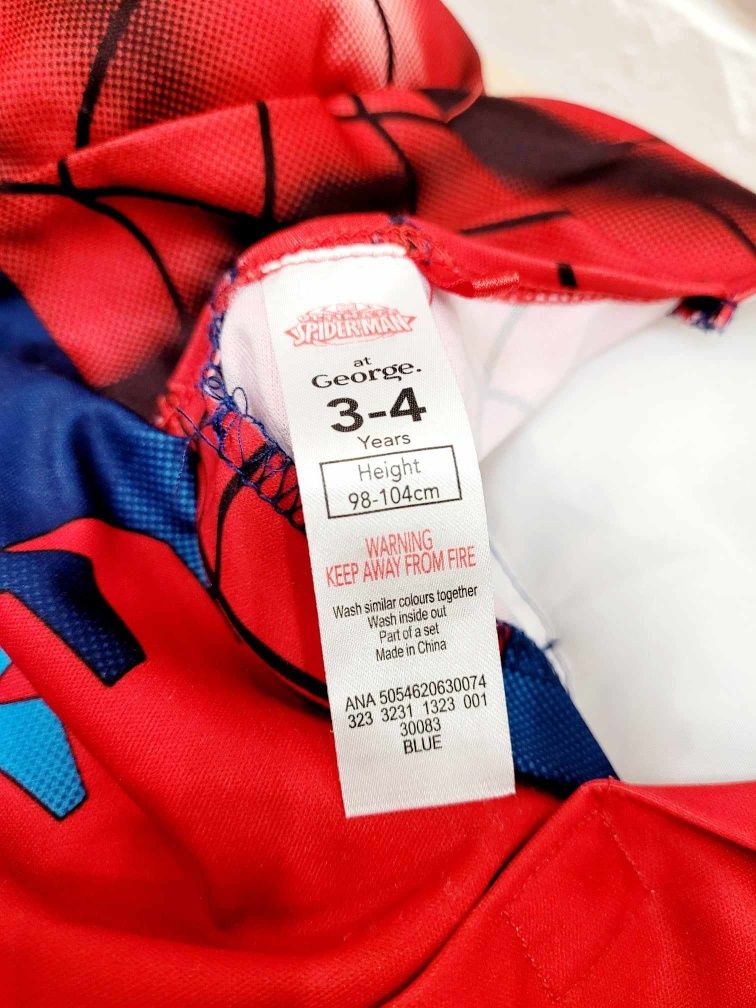 Strój przebranie 98-104 Spiderman z napompowanymi mięśniami