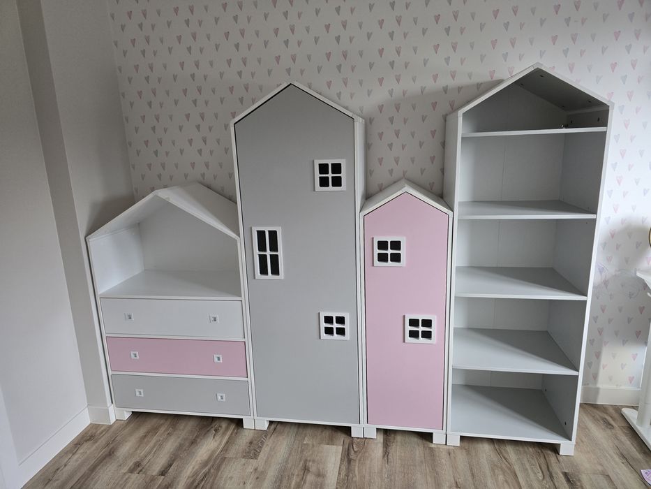 Meble dziecięce Domki zestaw.