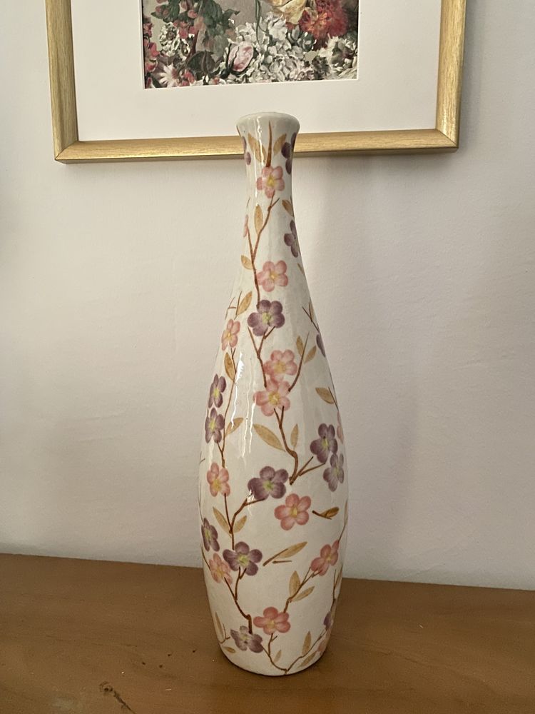 Nowy śliczny wazon w kwiaty 36cm