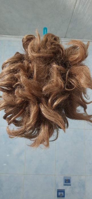 Парик натуральный европейский времен СССР,  шиньон