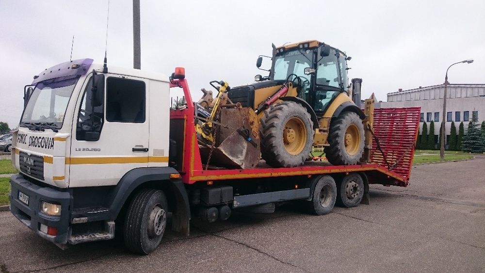 Pomoc Drogowa Transport maszyn budowlane rolnicze wózki widłowe