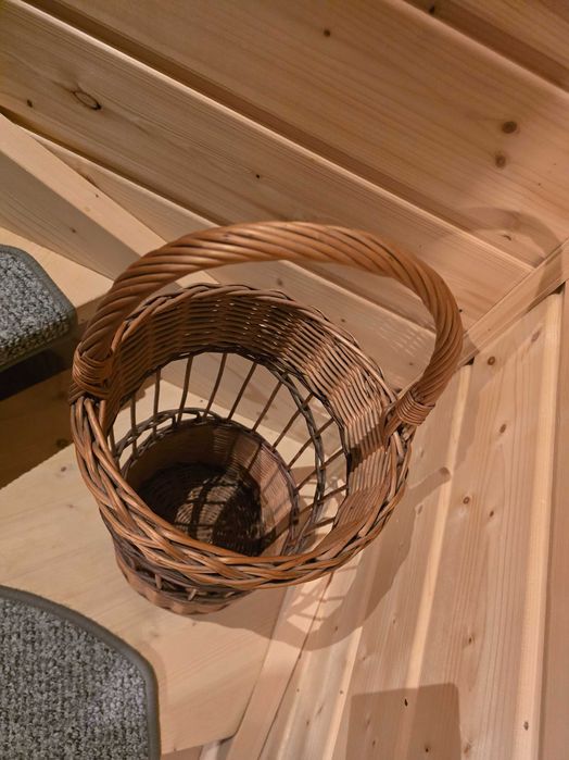 Kosz na parasole wiklinowy