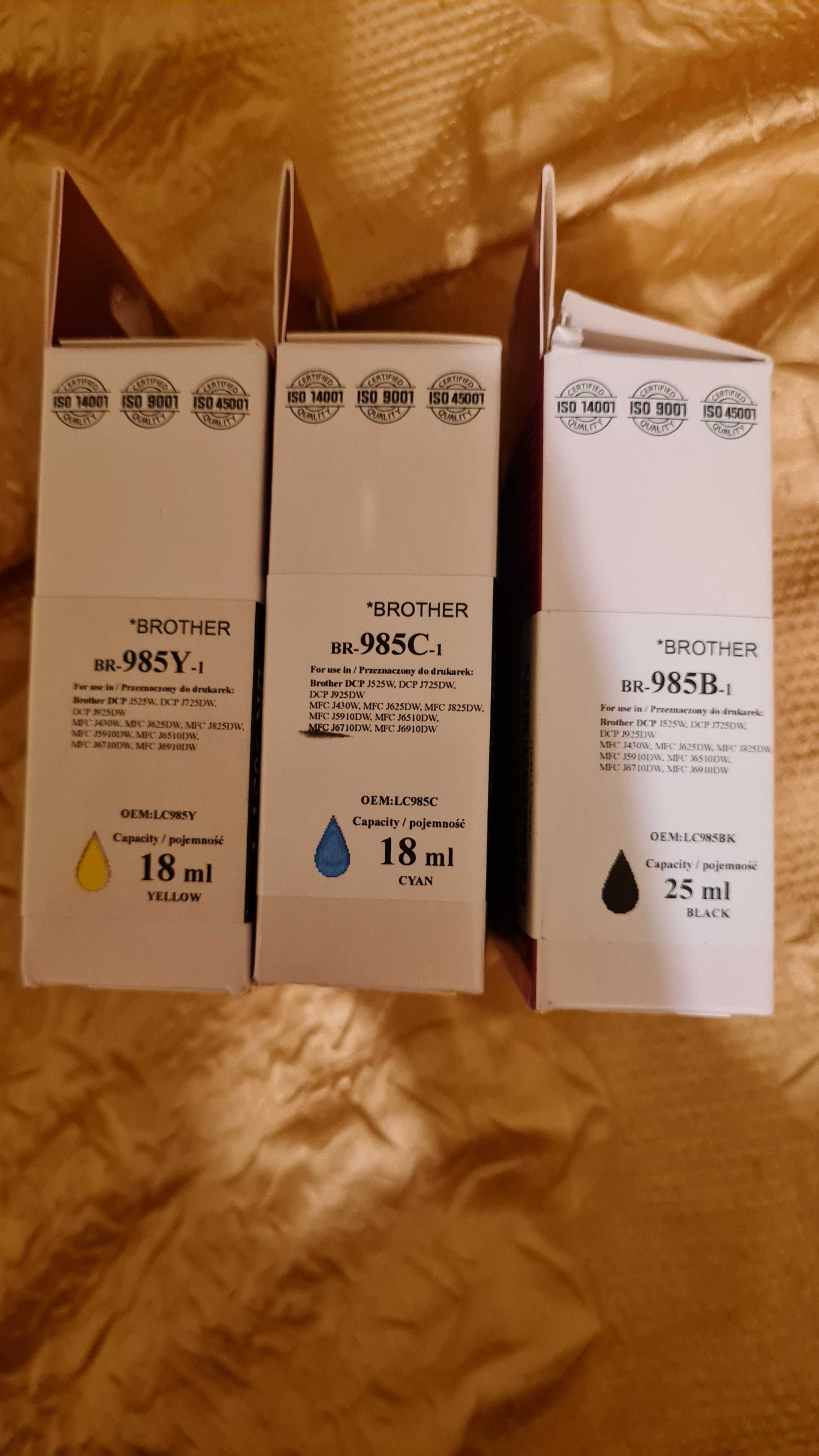 Tusz INKDIGO czarny, żółty, niebieski